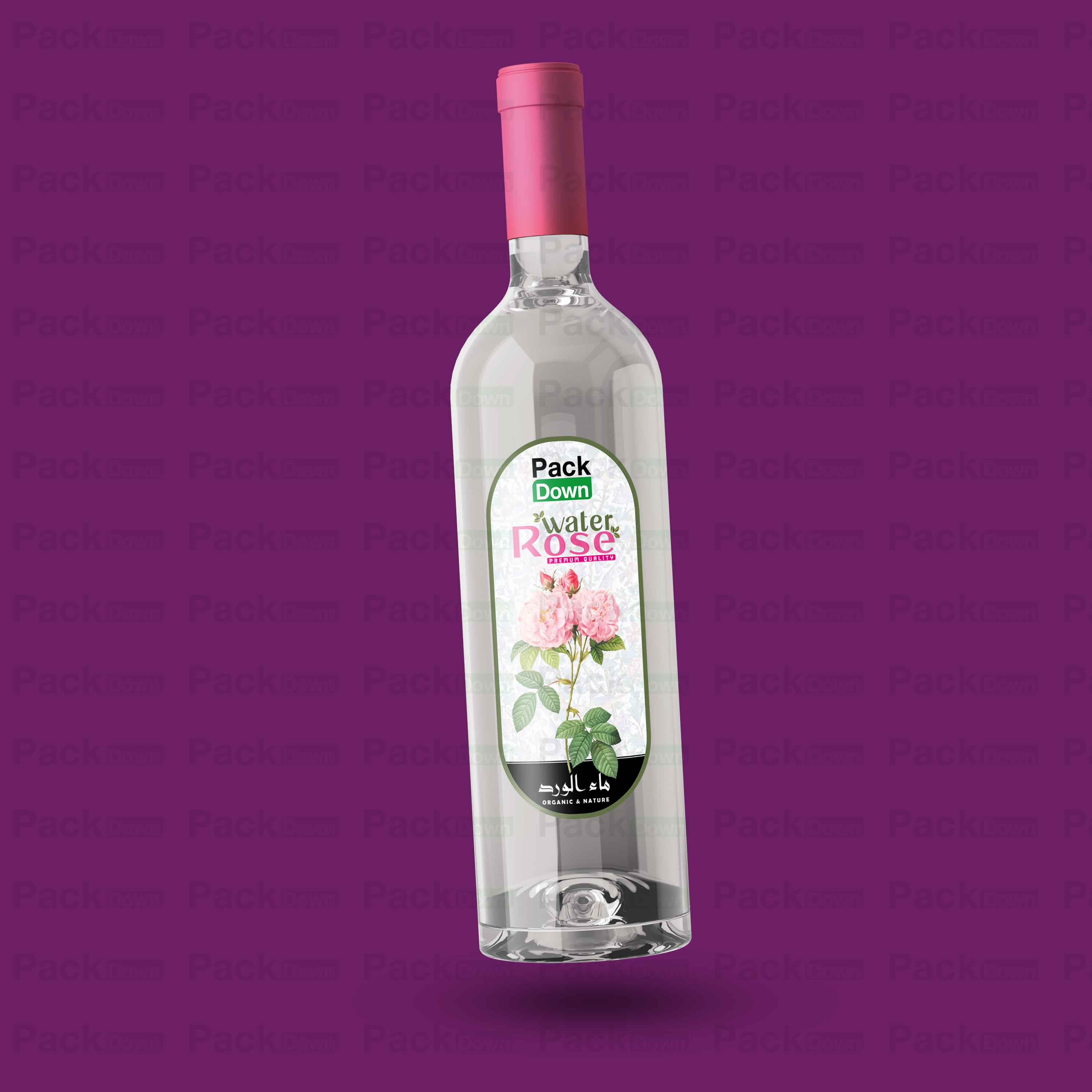 طرح لایه باز لیبل گلاب
