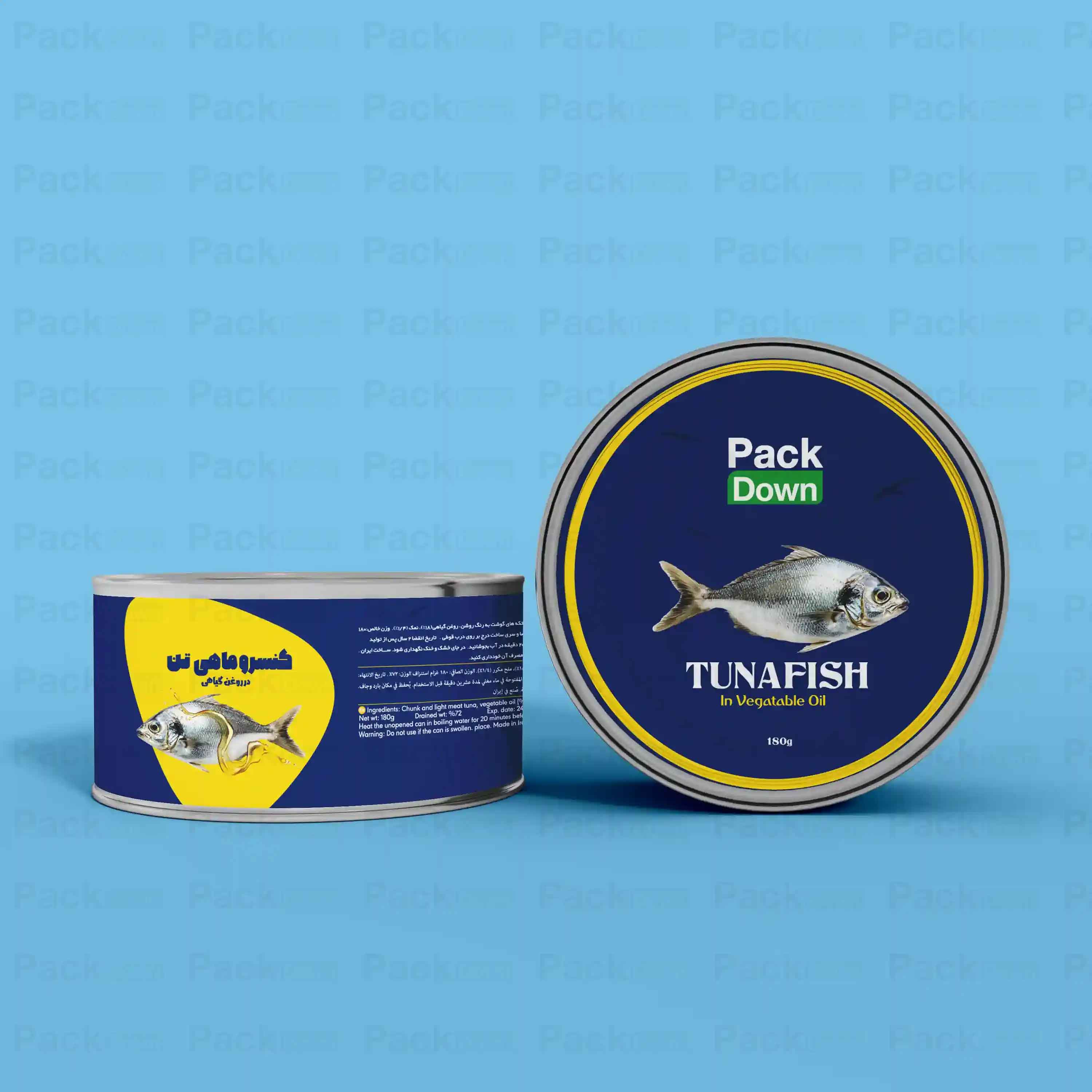 طرح تن ماهی در روغن