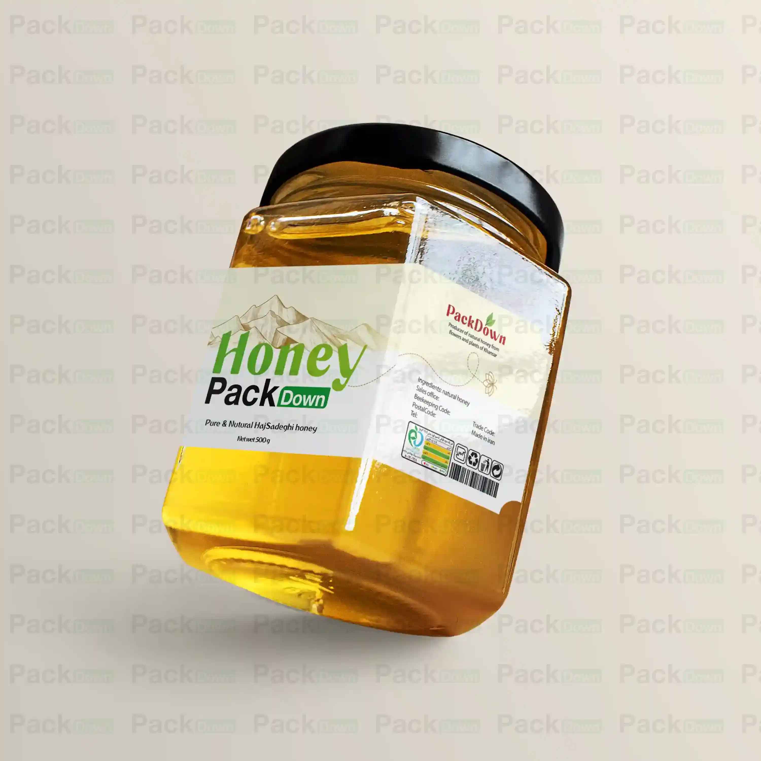 طرح لیبل عسل خوانسار