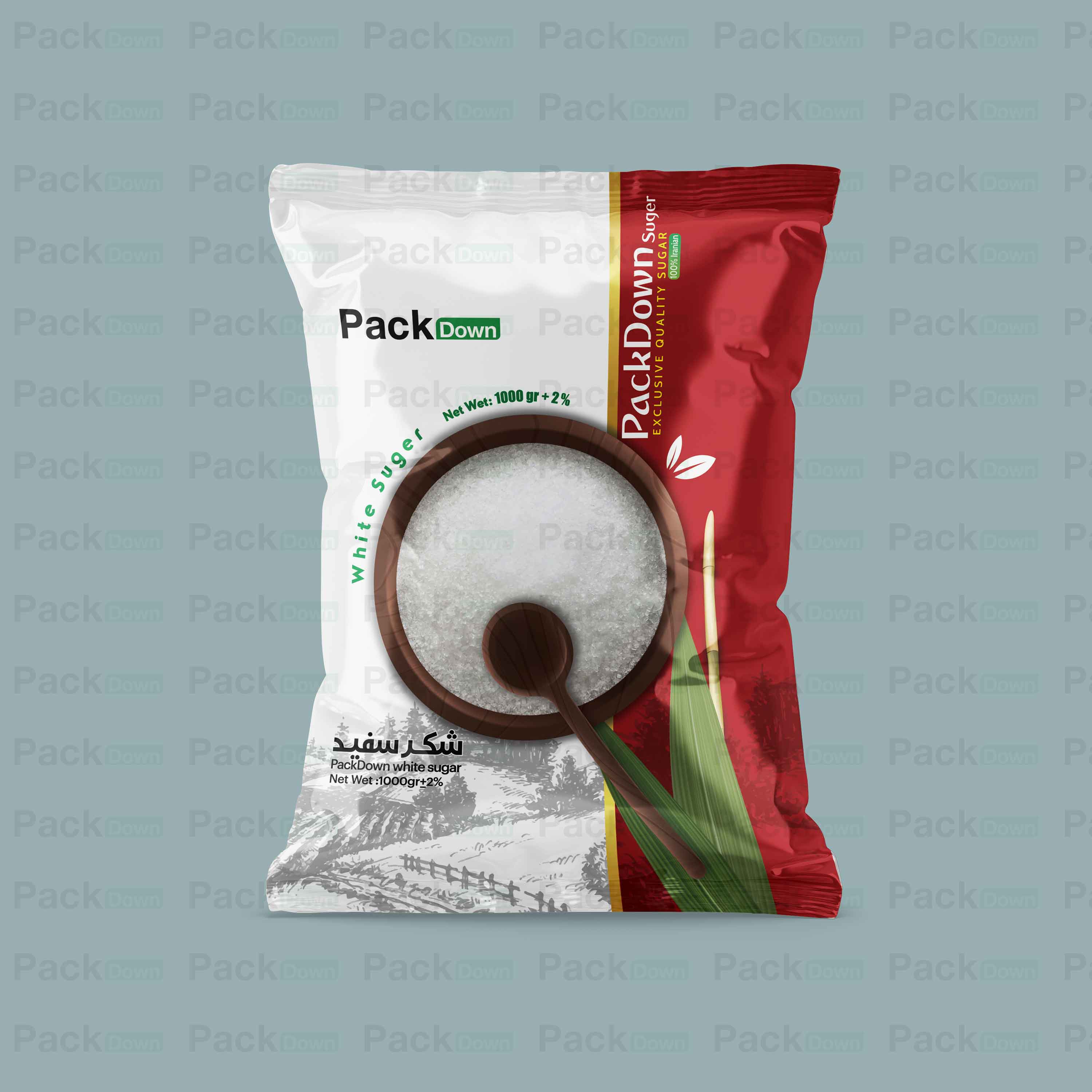 طرح سلفون شکر سفید