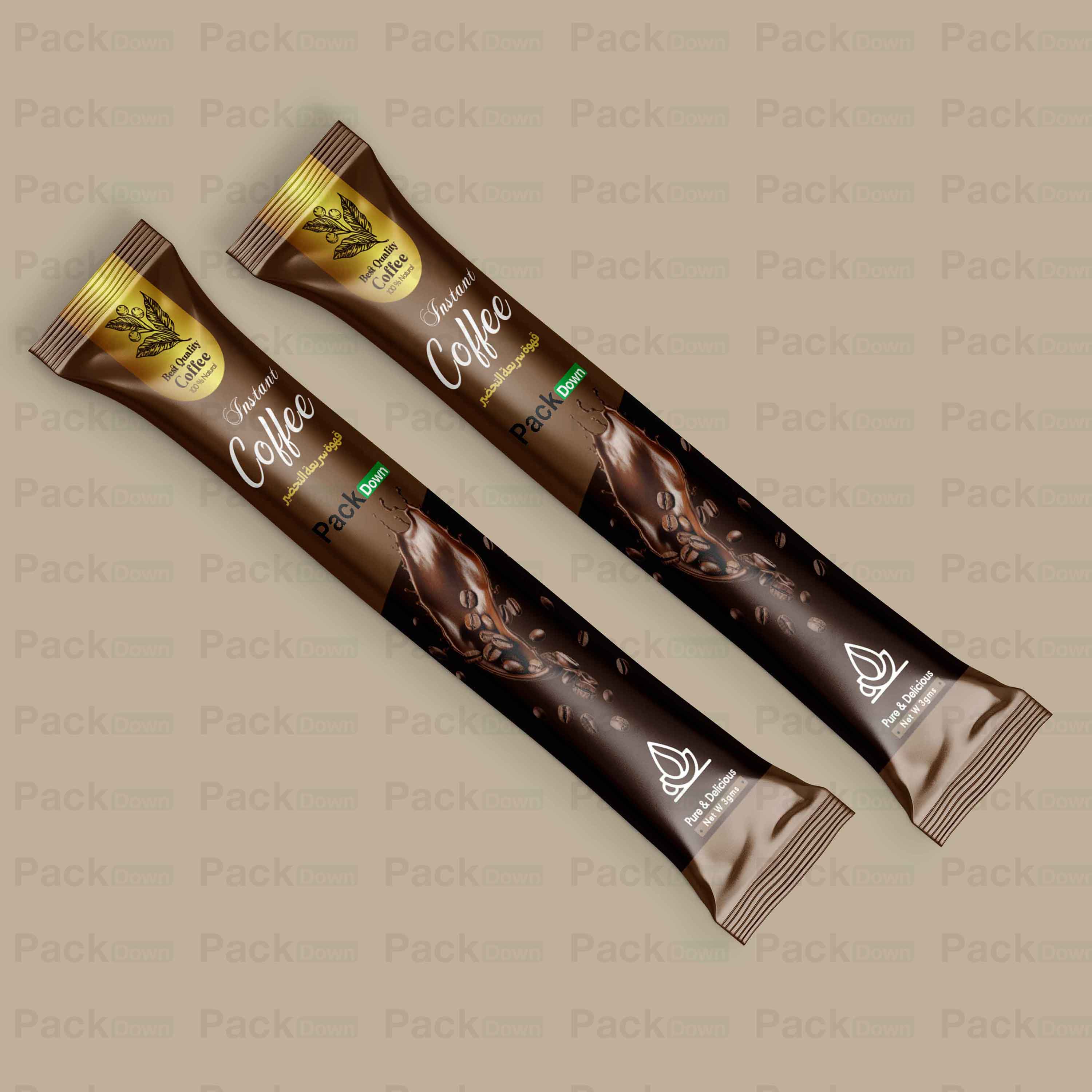 طرح ساشه قهوه