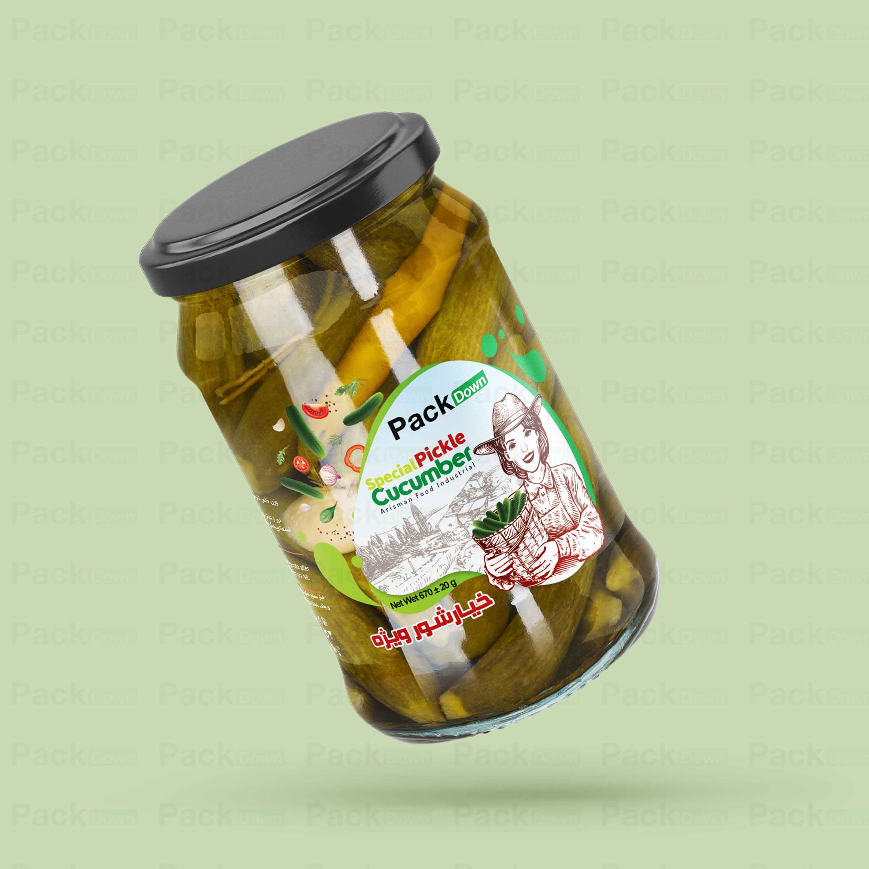 طرح لیبل ترشیجات
